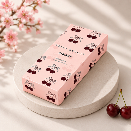 VEÍZU Strähnenfolie Cherry, 500 Blatt, 12 × 30 cm